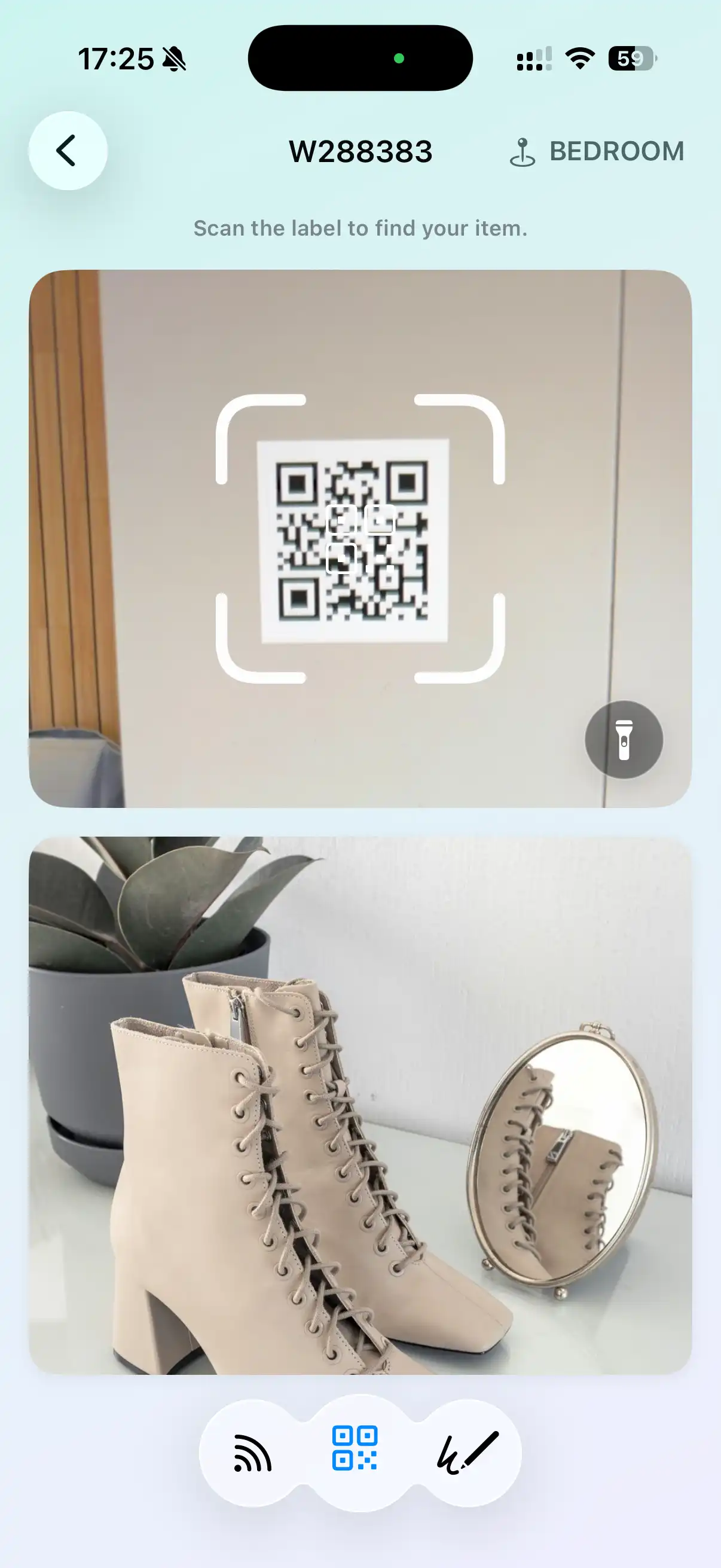 WatInside app storage detail view