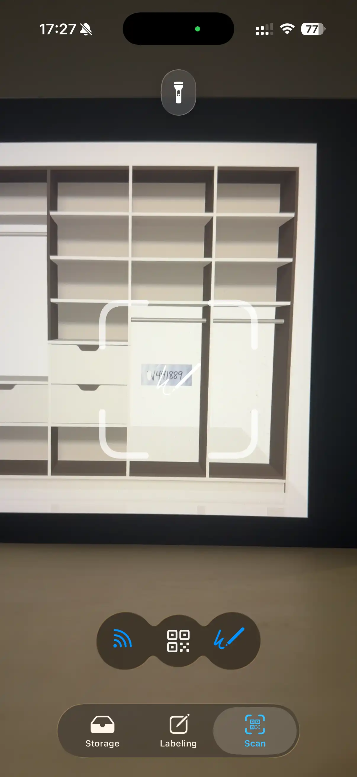 WatInside scanning handwritten label